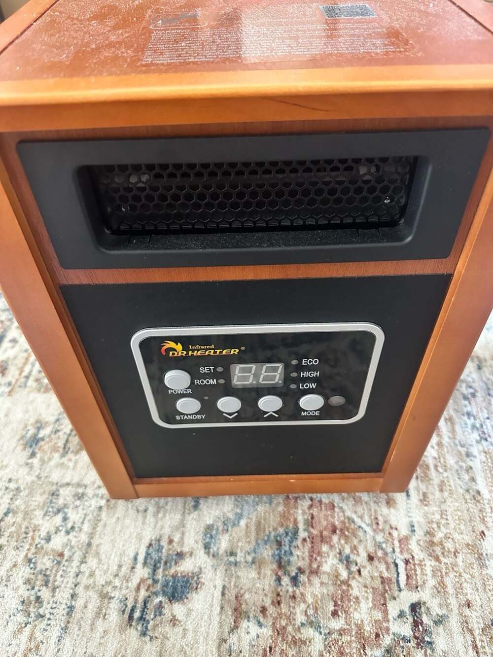 Dr. Infrared Heater Portable Space Heater Original 1500-Watt Cherry